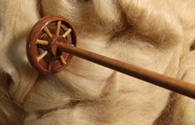 Load image into Gallery viewer, Spindle for Spinning Yarn - Top Whorl Drop Spindle - Rose Gold
