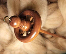 Load image into Gallery viewer, Spindle for Spinning Yarn - Top Whorl Drop Spindle - Rose Gold
